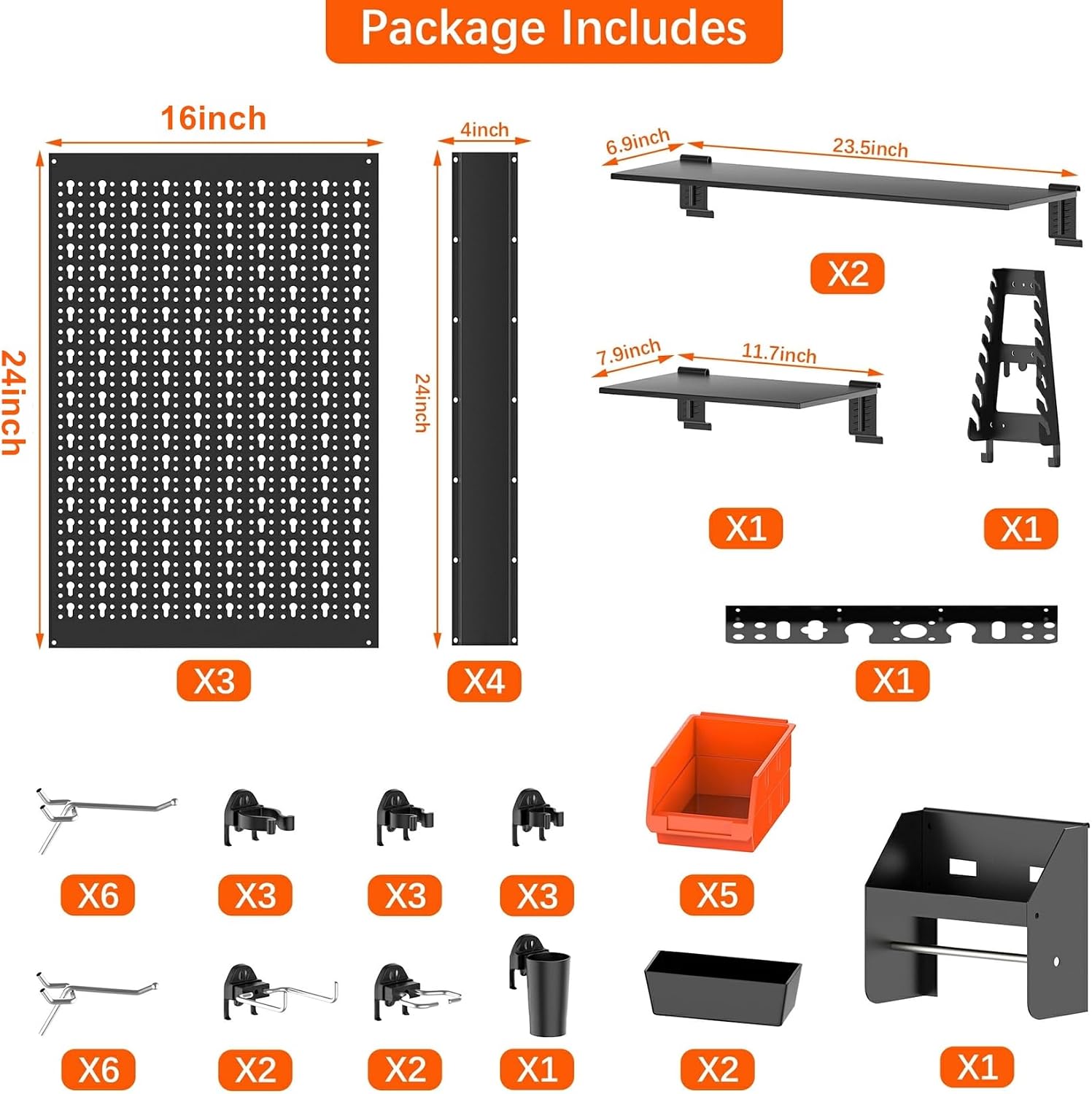 Kit de panneaux organisateurs  - Workshop Tools.Hanging Board avis et prix